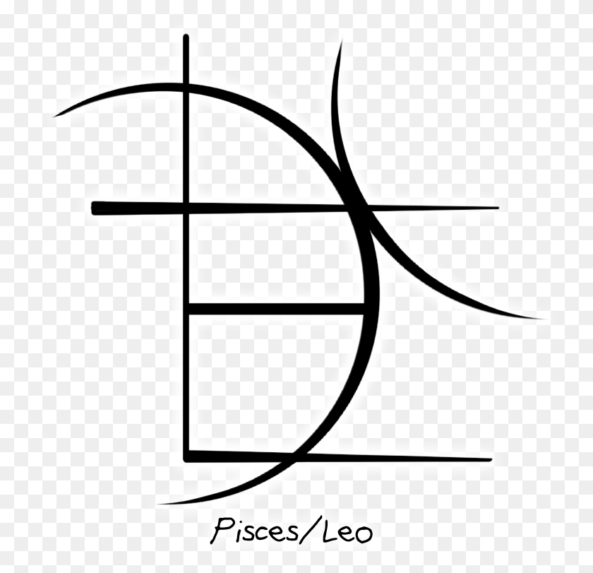 736x751 Descargar Png Sigil Zodiac Libra Symbol Leo Line Art, Cruz, Texto, Stencil Hd Png