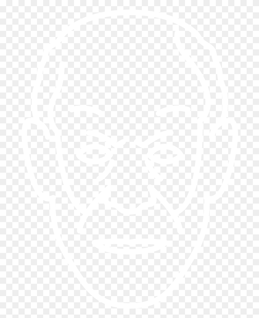 704x971 Sigmund Freud Ihs Markit Logo White, Stencil, Face, Symbol HD PNG Download