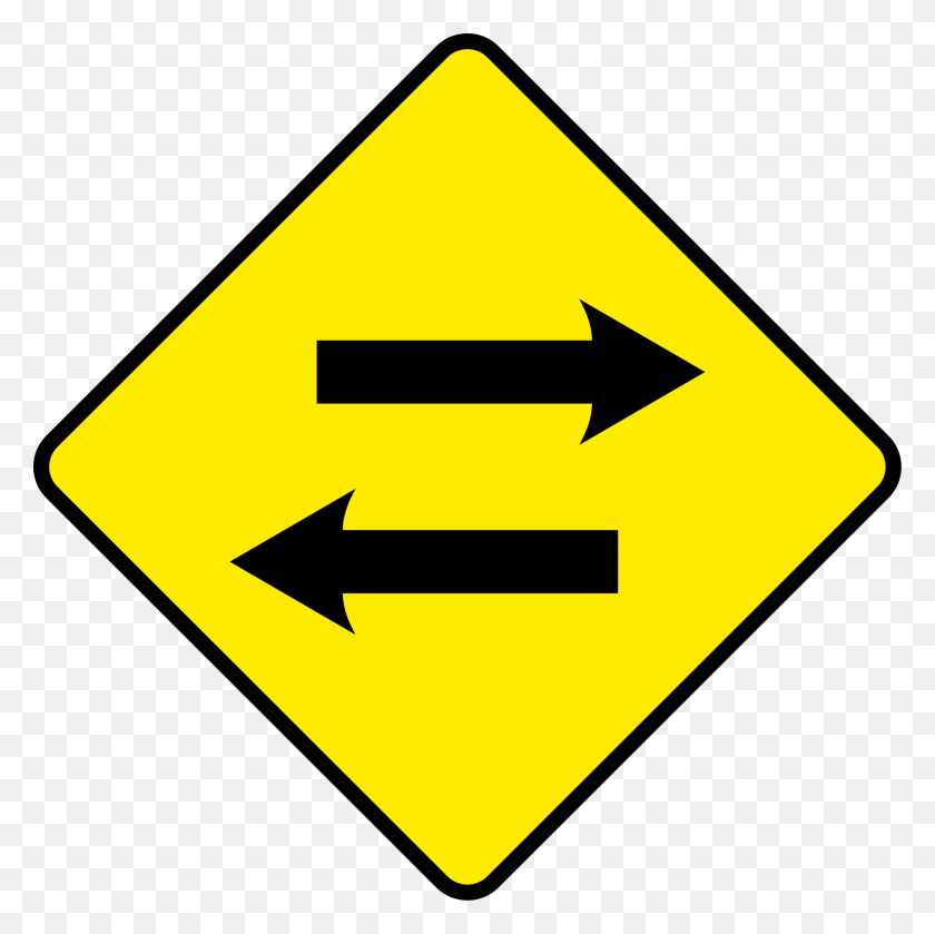 2000x2000 Sign Arrow Excellent Warning Signs Traffic, Symbol, Road Sign, First Aid HD PNG Download