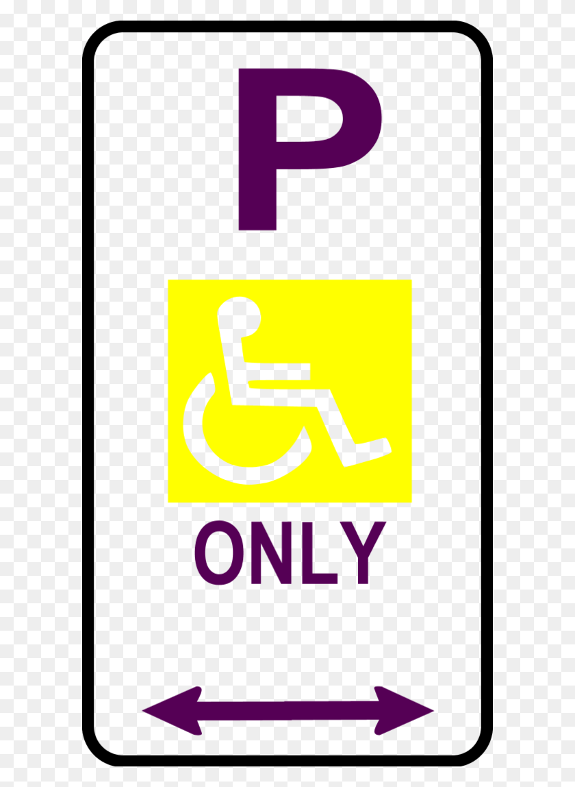 600x1088 Sign Disabled Parking Disabled Parking Sign, Symbol, Road Sign, Poster HD PNG Download