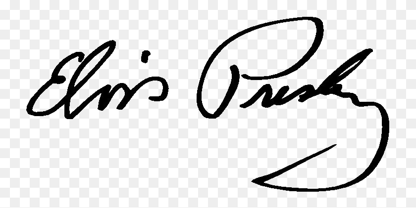 743x361 Sign Elvis Presley Elvis Presley Signature, Text, Handwriting, Autograph HD PNG Download