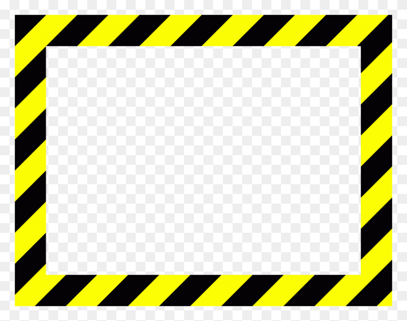932x720 Sign Frame Danger Caution Men Working High Voltage Black And Yellow Stripes Border, Fence, Barricade, Road HD PNG Download