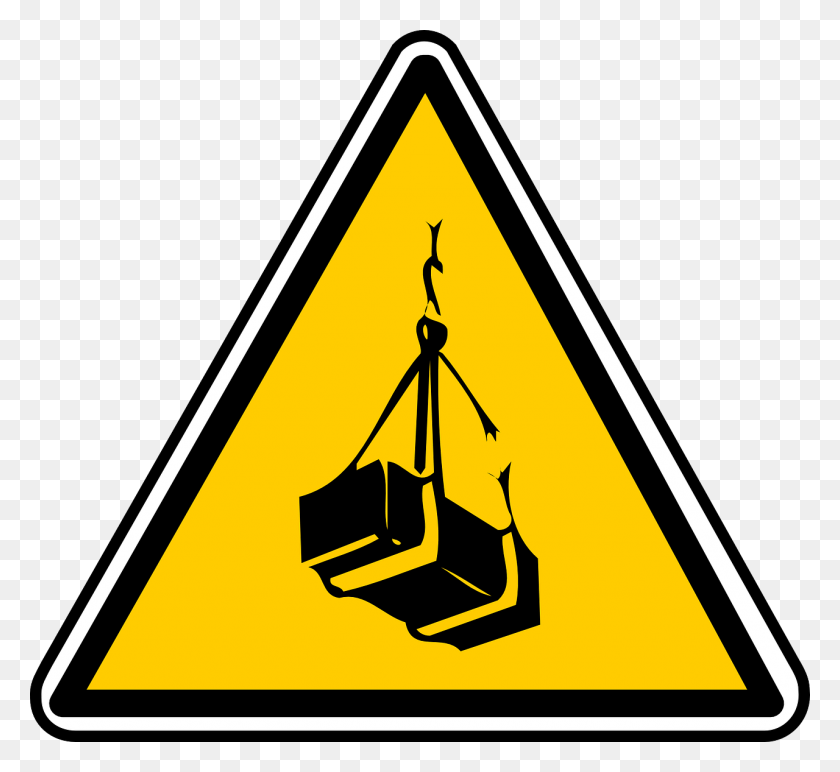 1280x1169 Sign Heavy Object Lifting Crane Image Hot Surface Sign, Triangle, Symbol, Road Sign HD PNG Download