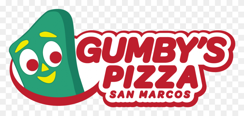 1309x569 Descargar Png Sign In Gumbys Pizza Logotipo, Etiqueta, Texto, Word Hd Png