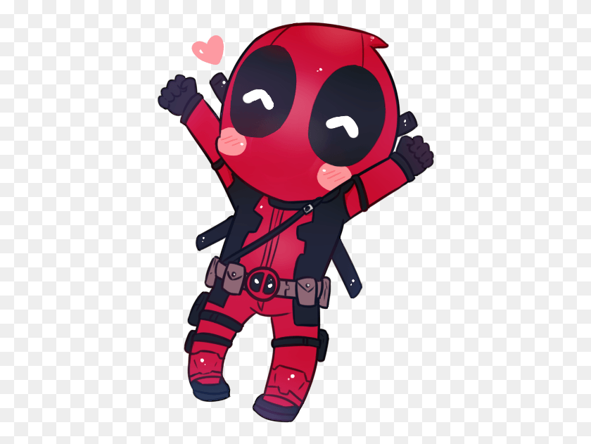 396x571 Sign In To Save It To Your Collection Chibi Deadpool, Costume, Graphics HD PNG Download