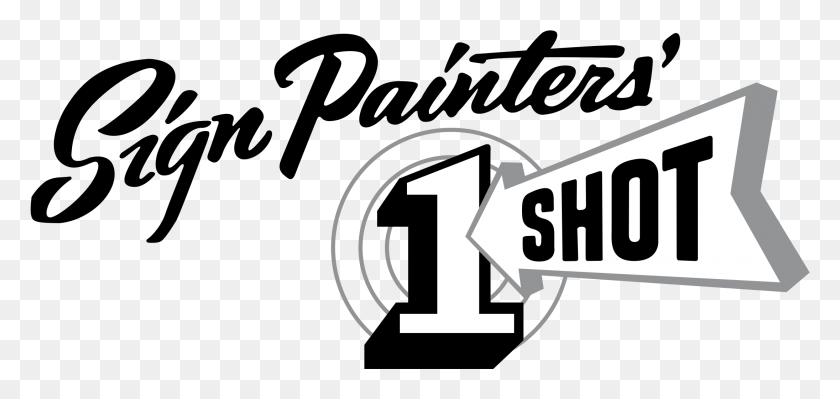 2191x953 Sign Painters39 Logo Transparent One Shot Signwriting Enamel, Number, Symbol, Text HD PNG Download