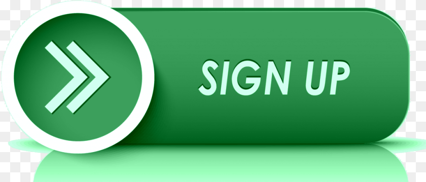 1025x438 Sign Up Button Green Sticker PNG