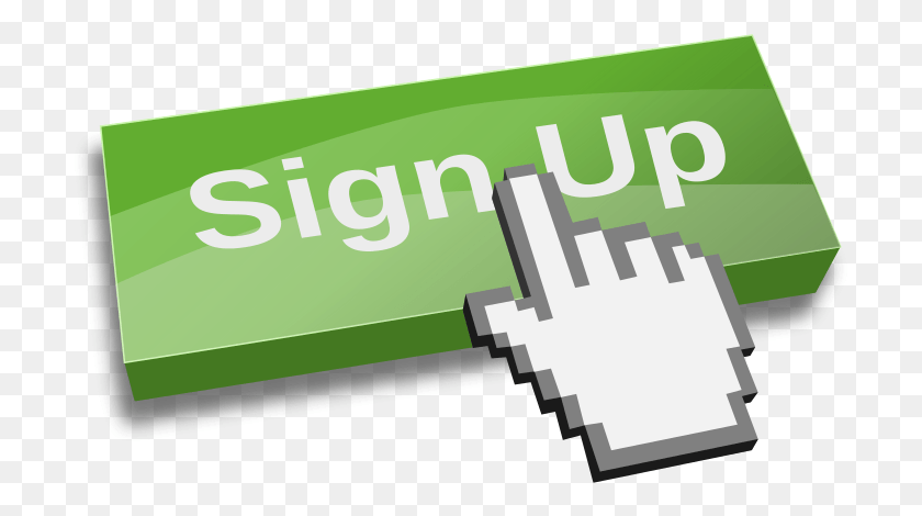 711x410 Sign Up Button Picture Sign Up Transparent, Text, Word, Box HD PNG Download