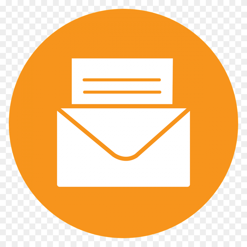 1200x1200 Sign Up To Receive Monthly Newsletters From Volunteer Mail Icon Orange, Envelope, Mail, First Aid HD PNG Download