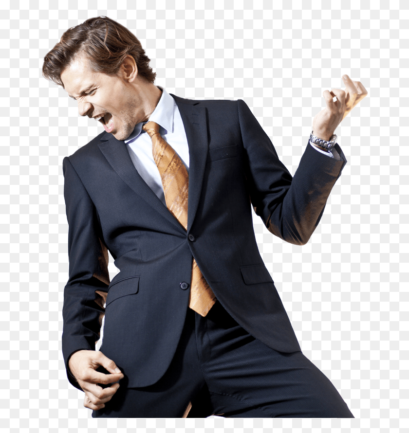 672x830 Sign Up Today Happy Suit Man Transparent, Overcoat, Coat, Clothing HD PNG Download