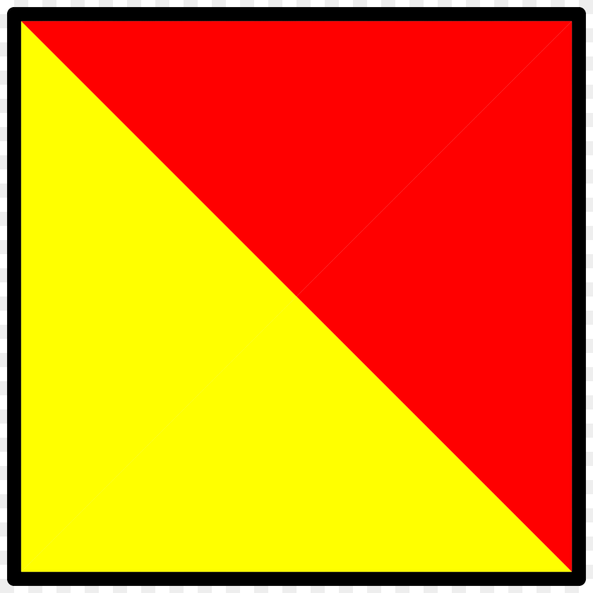 1920x1920 Signal Flag Oscar Triangle Clipart PNG