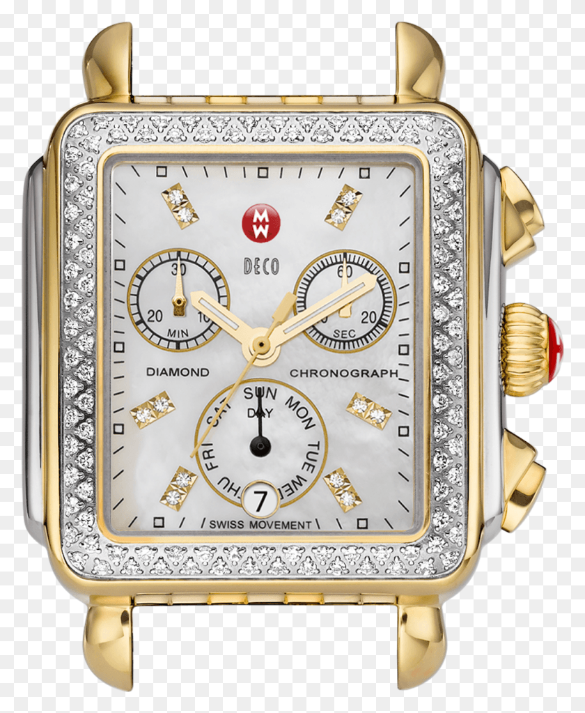 1001x1236 Signature Deco Diamond Watch Case Michele Womens Watch, Wristwatch, Clock Tower, Tower HD PNG Download