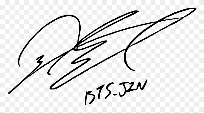 778x405 Signature Of Bts39 Jin Jin Signature, Gray, World Of Warcraft HD PNG Download