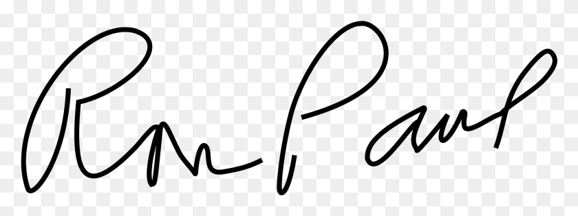 1907x622 Signatures Samples Ron Paul Signature, Gray, World Of Warcraft HD PNG Download