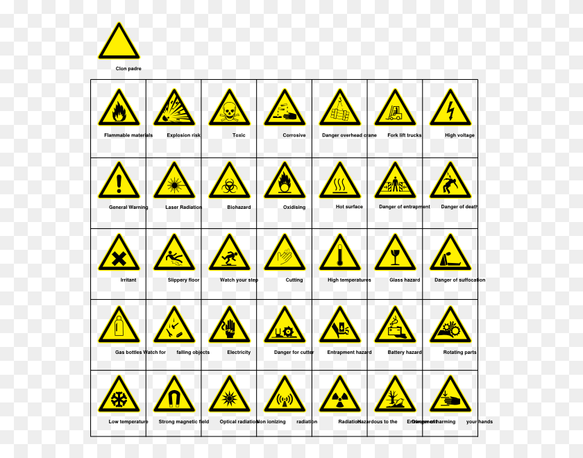 581x600 Signs Hazard Warning Clip Art Sign Hazard Warning Clip, Symbol, Gold, Road Sign HD PNG Download