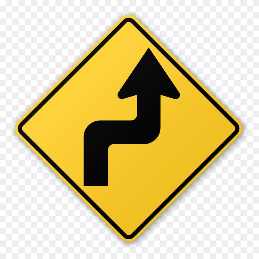 1800x1800 Signs Pictures To Pin Traffic Warning Right Reverse Turn Sign, Symbol, Road Sign HD PNG Download