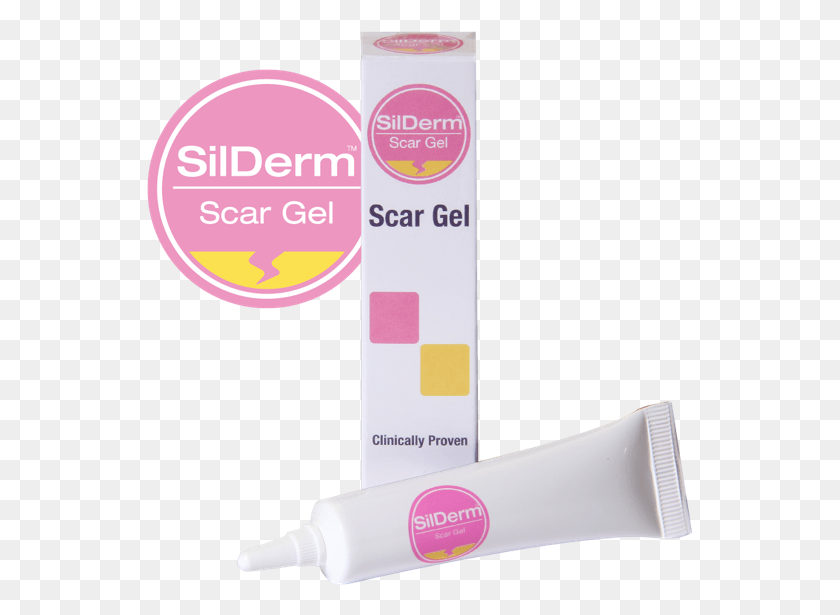 547x555 Silderm Scar Gel Is 100 Medical Grade Silicone Gel Silderm Scar Gel, Label, Text, Toothpaste HD PNG Download