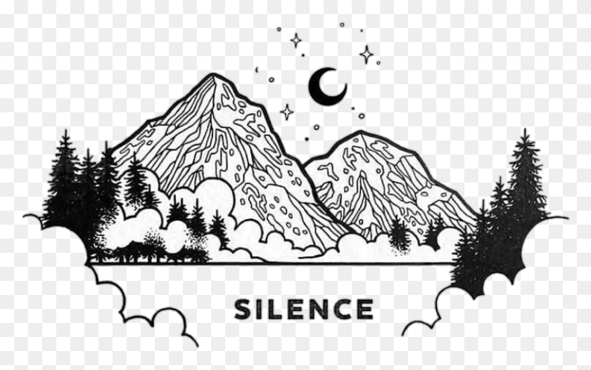 809x485 Silence Mountain Tumblr Aspetter Che Torni Frasi, Doodle HD PNG Download
