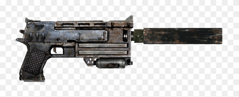 1200x434 Silenced 10mm Pistol Blade Runner Gun Nerf, Weapon, Weaponry, Machine Gun HD PNG Download