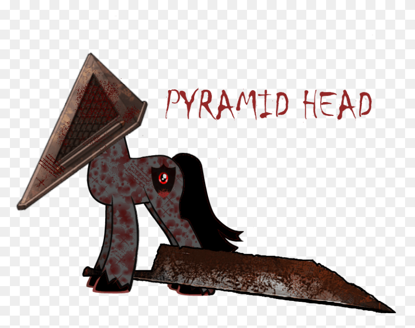 810x629 Descargar Png Silent Hill 2 Pyramid Head, Arma, Diseño De Interiores, Interior Hd Png