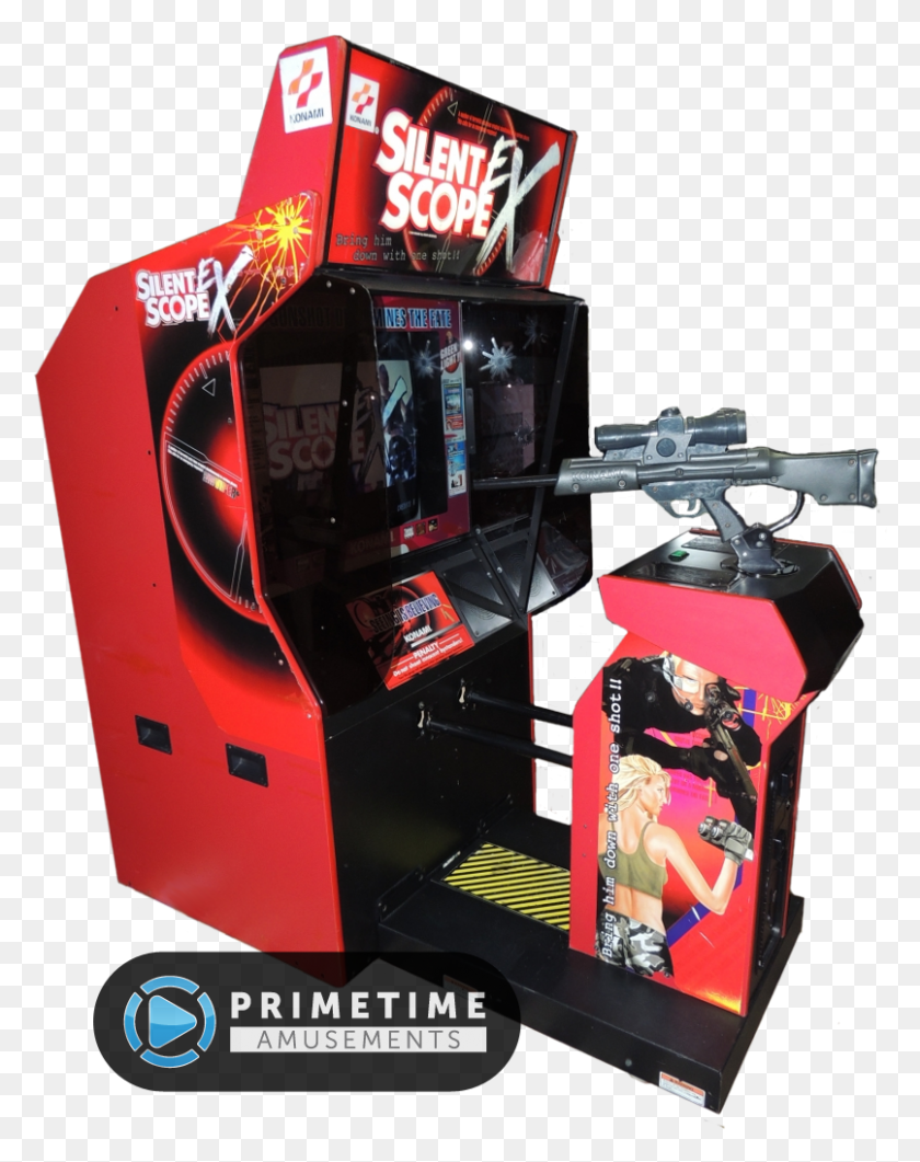 806x1035 Descargar Png Silent Scope Ex Video Juego De Arcade Por Konami Konami Silent Scope, Máquina De Juego De Arcade, Persona, Humano Hd Png