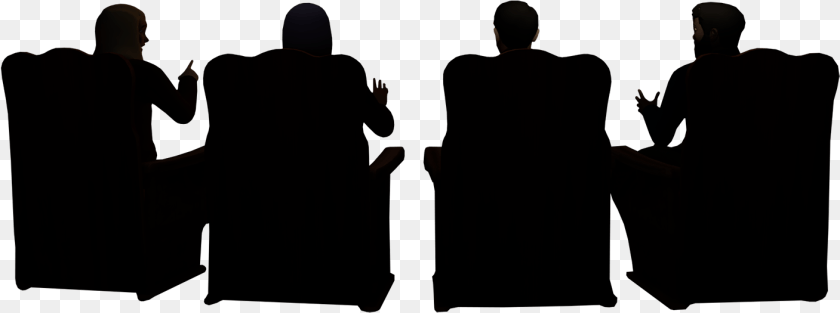 Silhouette, Cinema, People, Person, Adult PNG