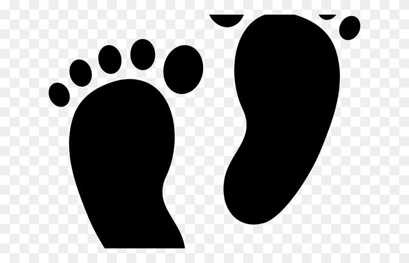640x480 Silhouette Baby Footprint Clipart, Gray, World Of Warcraft HD PNG Download