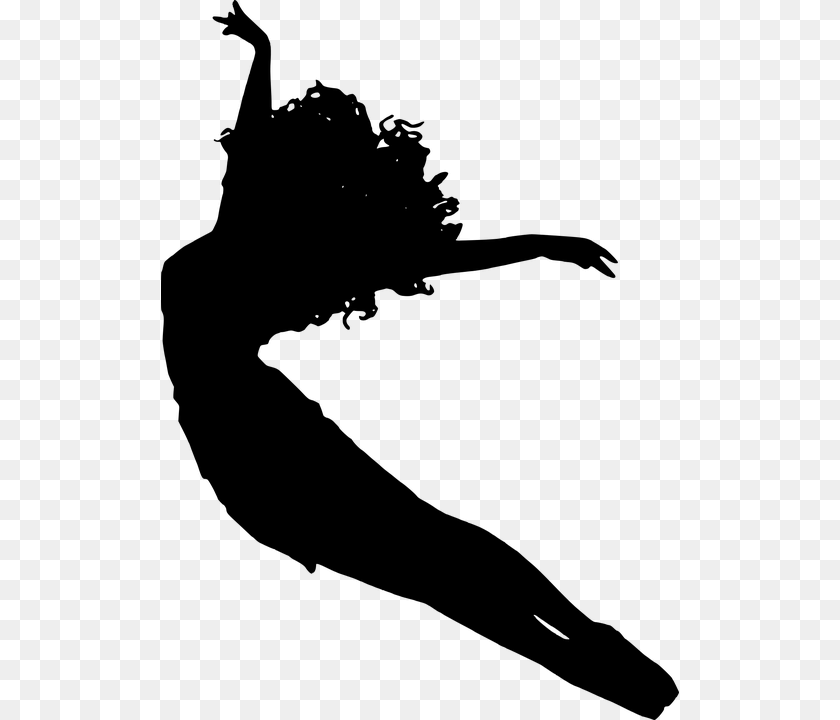 518x720 Silhouette Ballet Dancing Jumping Fitness Sports Ballet, Gray Transparent PNG
