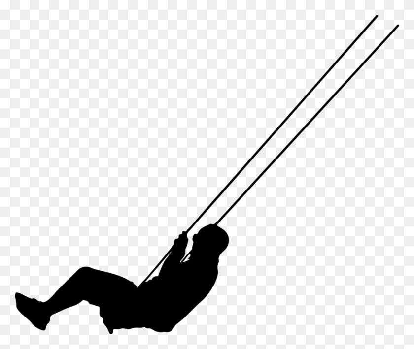 901x750 Silhouette Black Man Point Angle Silhouette Of Person Swinging, Gray, World Of Warcraft HD PNG Download