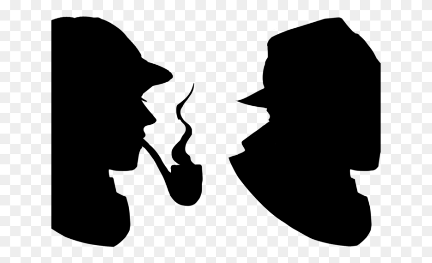 641x452 Silhouette Clipart Detective The Sherlock Holmes Museum, Gray, World Of Warcraft HD PNG Download