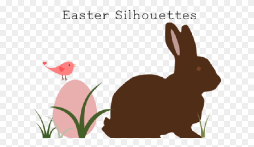 620x427 Silhouette Clipart Easter Bunny Silhouette Easter Bunny Clipart, Rodent, Mammal, Animal HD PNG Download