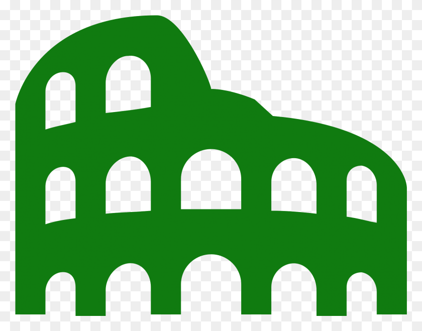 1577x1213 Silhouette Colosseum Transparent Free Clipart Illustration, Building, Architecture, Fence HD PNG Download