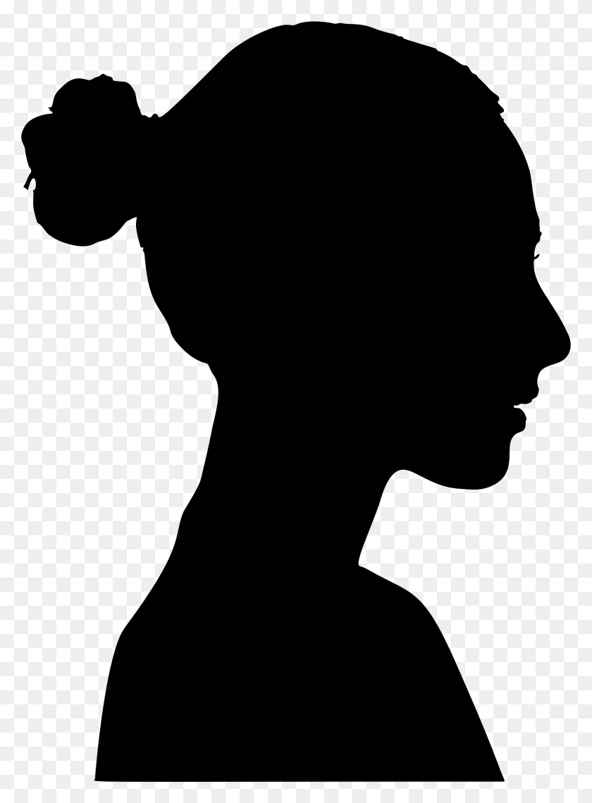 1608x2228 Silhouette Female Woman Female Profile Silhouette, Gray, World Of Warcraft HD PNG Download
