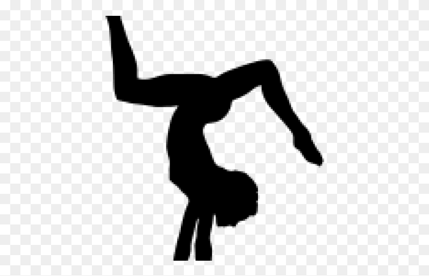 430x481 Silhouette Gymnast Transparent, Gray, World Of Warcraft HD PNG Download