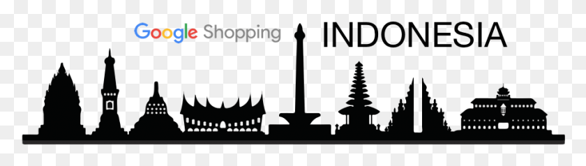 917x210 Silhouette Indonesia City, Architecture, Building, Pillar HD PNG Download