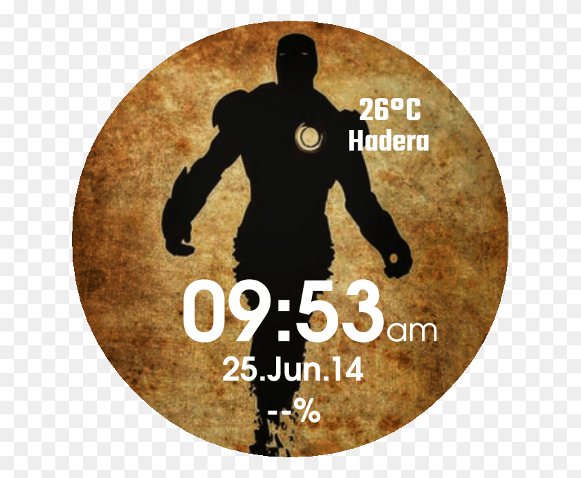 632x632 Silhouette Ironman Preview, Poster, Advertisement, Person HD PNG Download