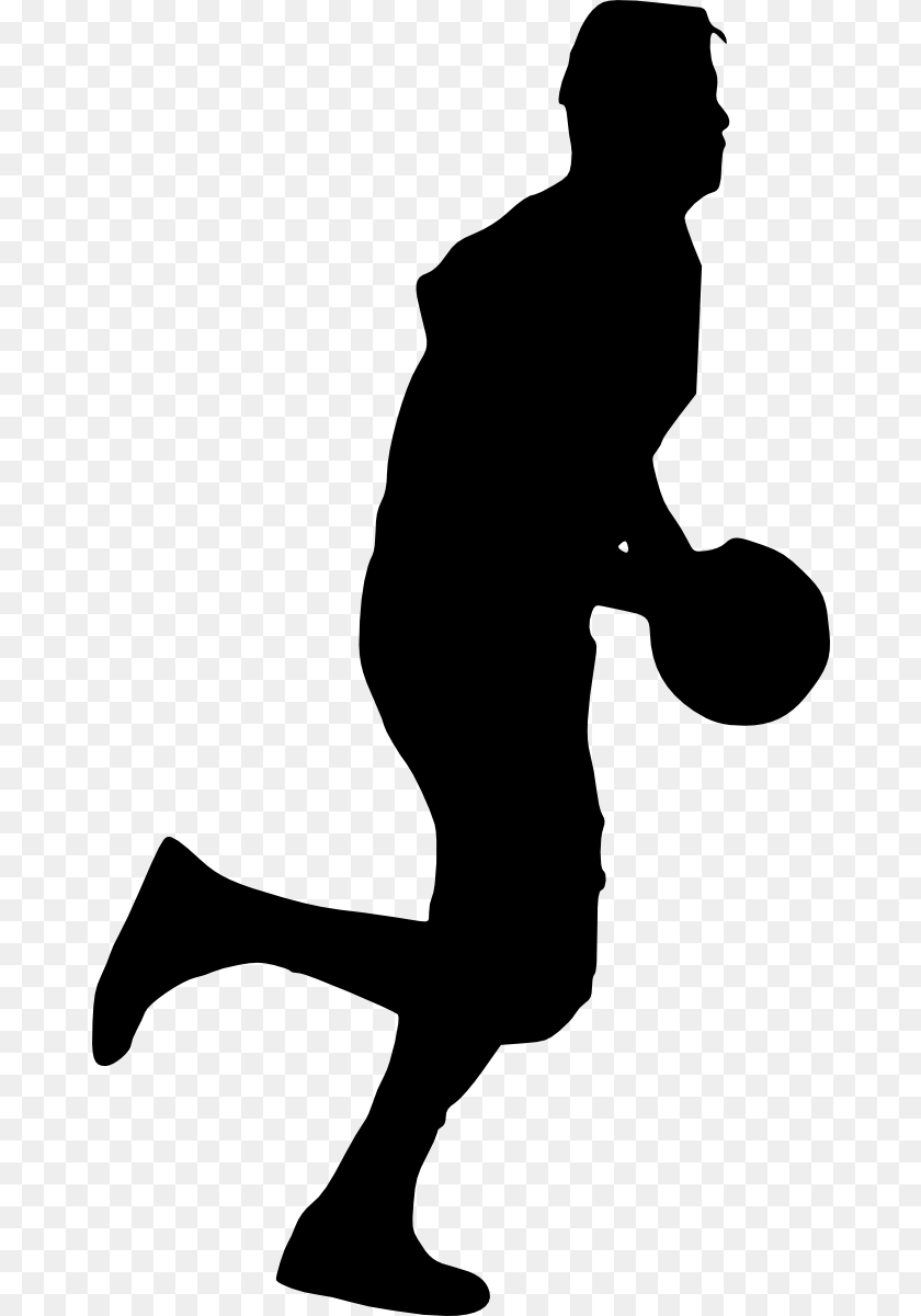 Silhouette Man Basketball, Adult, Male, Person, Ball Sticker PNG