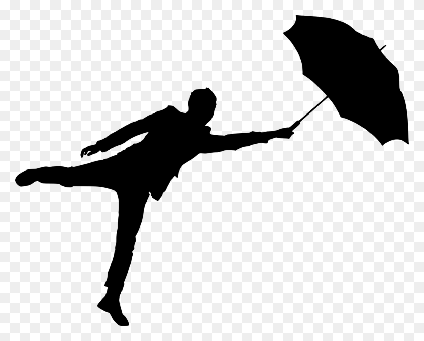 1280x1011 Silhouette Man With Umbrella, Gray, World Of Warcraft HD PNG Download