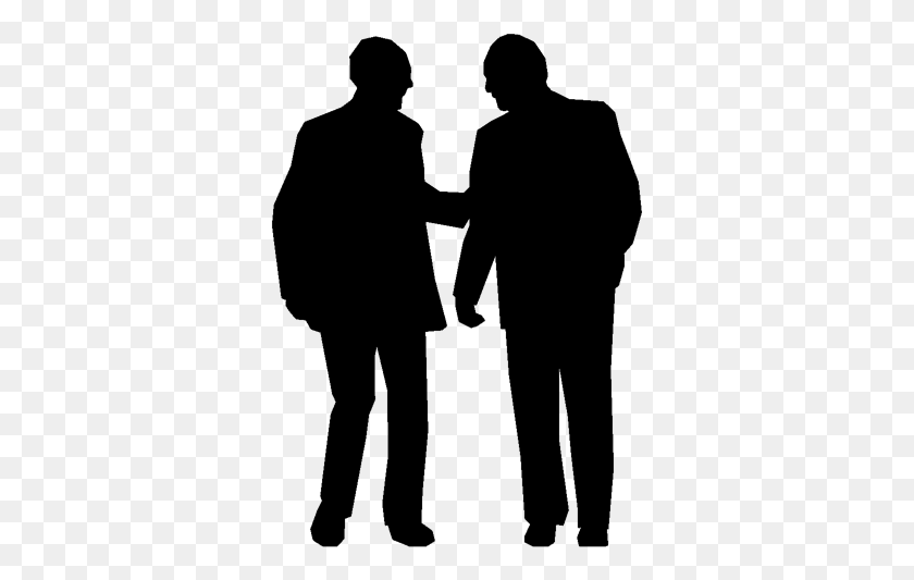 343x473 Silhouette Men Talking Two Men Talking Silhouette, Gray, World Of Warcraft HD PNG Download