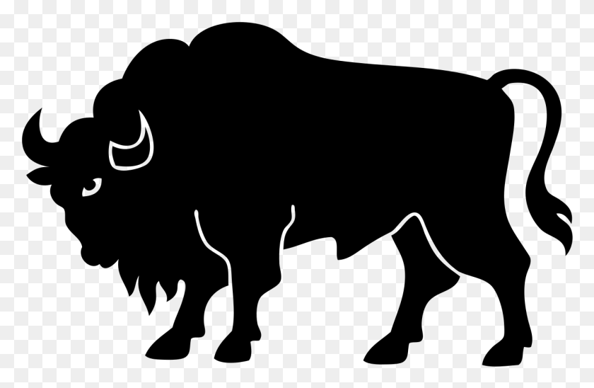 1252x784 Silhouette Of A Bison Jungle Animal Silhouette Animals, Gray, World Of Warcraft HD PNG Download