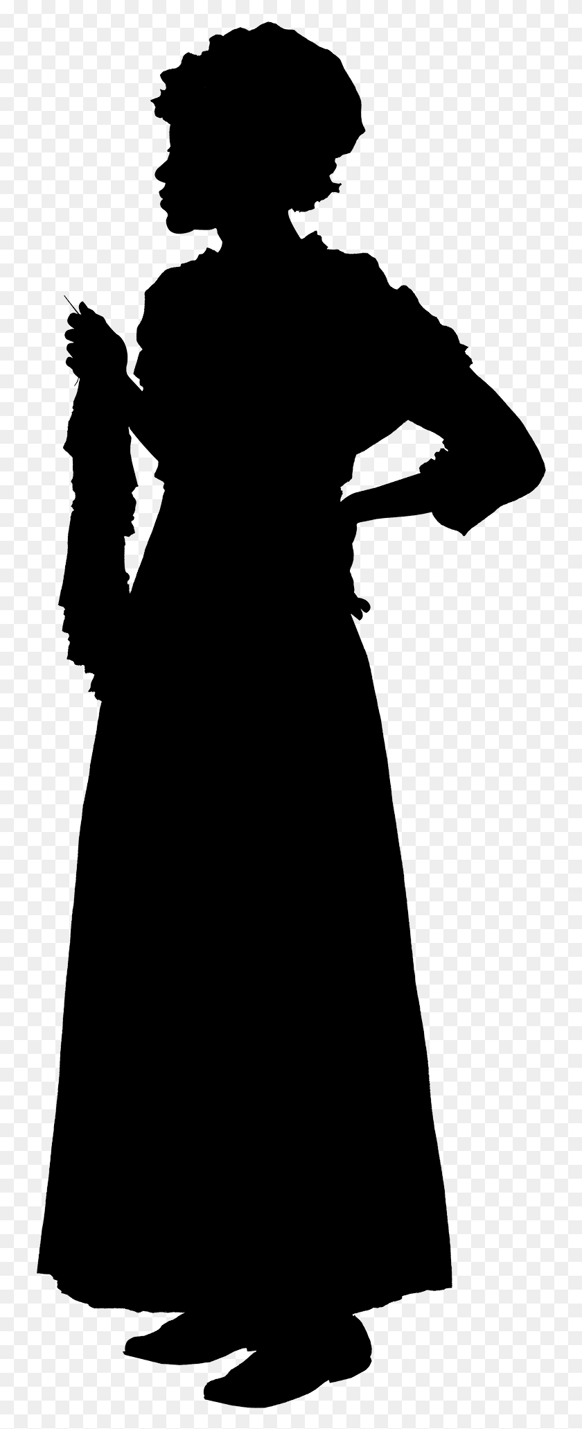 736x2001 Silhouette Of Ona Judge 19th Century Woman Silhouette, Person, Human, Face HD PNG Download