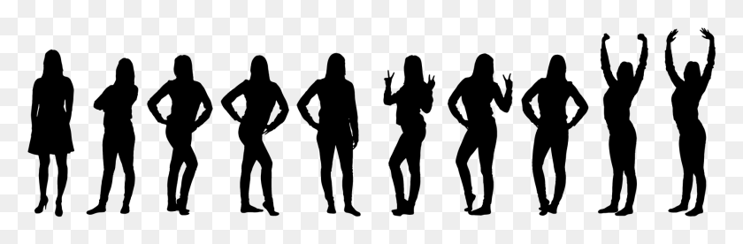 1778x494 Silhouette People Entourage All People Silhouette, Gray, World Of Warcraft HD PNG Download