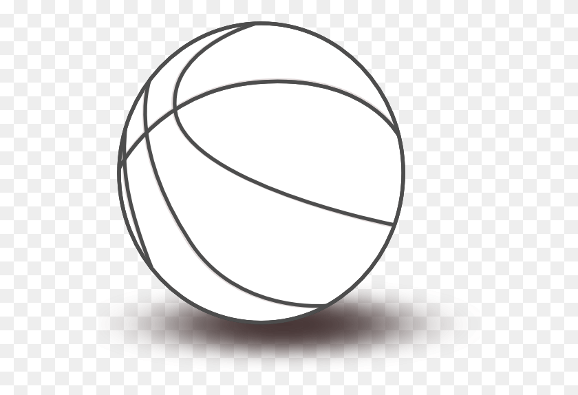556x514 Silhouette Projects Clip Art Basketball Black And Ball Transparent Black And White, Sphere, Lamp, Astronomy HD PNG Download