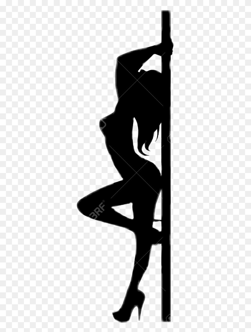 335x1053 Silhouette Stripper Sexy Exotic Dancer Poledancer Pole 123rf, Stencil, Text HD PNG Download