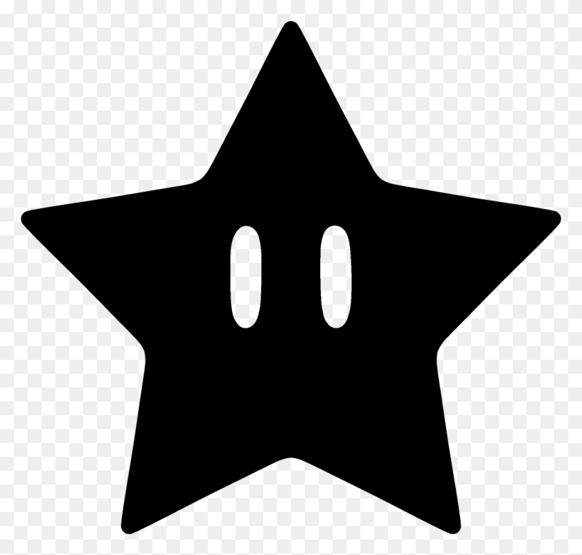 1000x952 Silhouette Super Mario Super Mario Star Vector, Gray, World Of Warcraft HD PNG Download