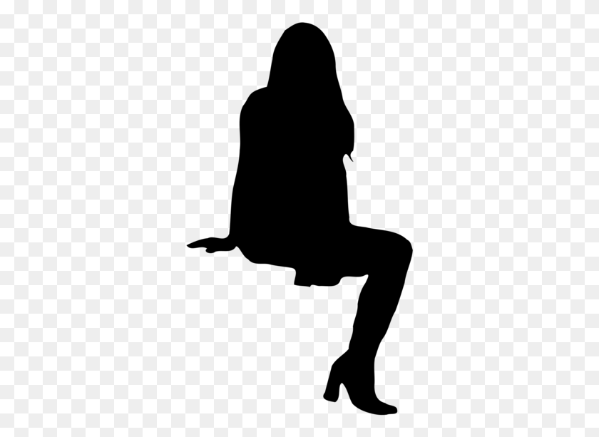320x553 Silhouette Woman Drawing Female Information, Gray, World Of Warcraft HD PNG Download
