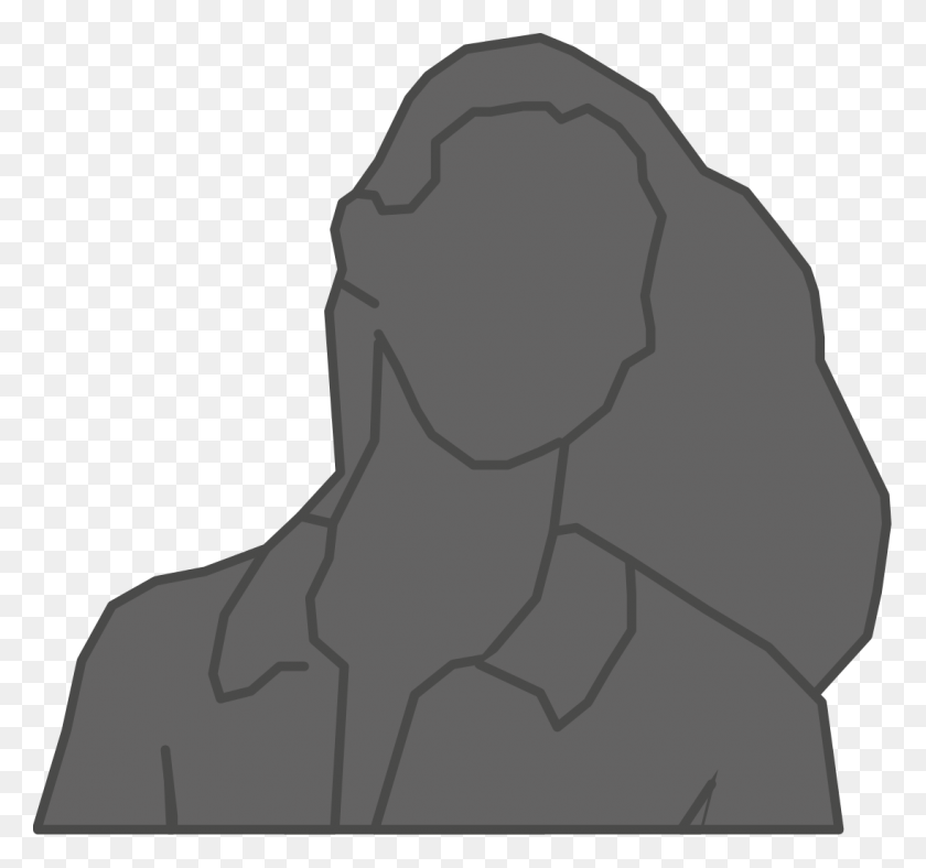 1096x1024 Silhouette Woman Front Darkgrey Sketch, Clothing, Apparel, Photography HD PNG Download