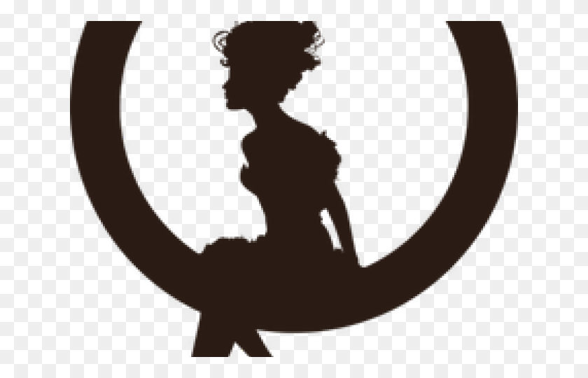 640x480 Silhouettes Clipart Fairy Tale Black Woman Silhouette Sitting, Gecko, Lizard, Reptile HD PNG Download