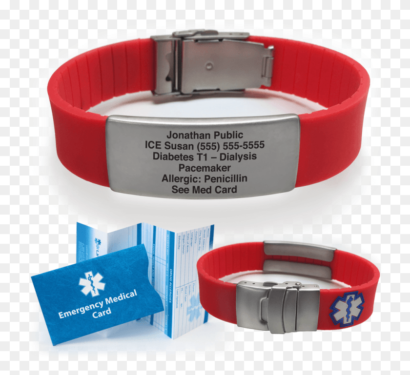 997x907 Silicone Sport Medical Alert Id Bracelet Latex Allergy Medical Alert Bracelet, Accessories, Accessory, Collar HD PNG Download
