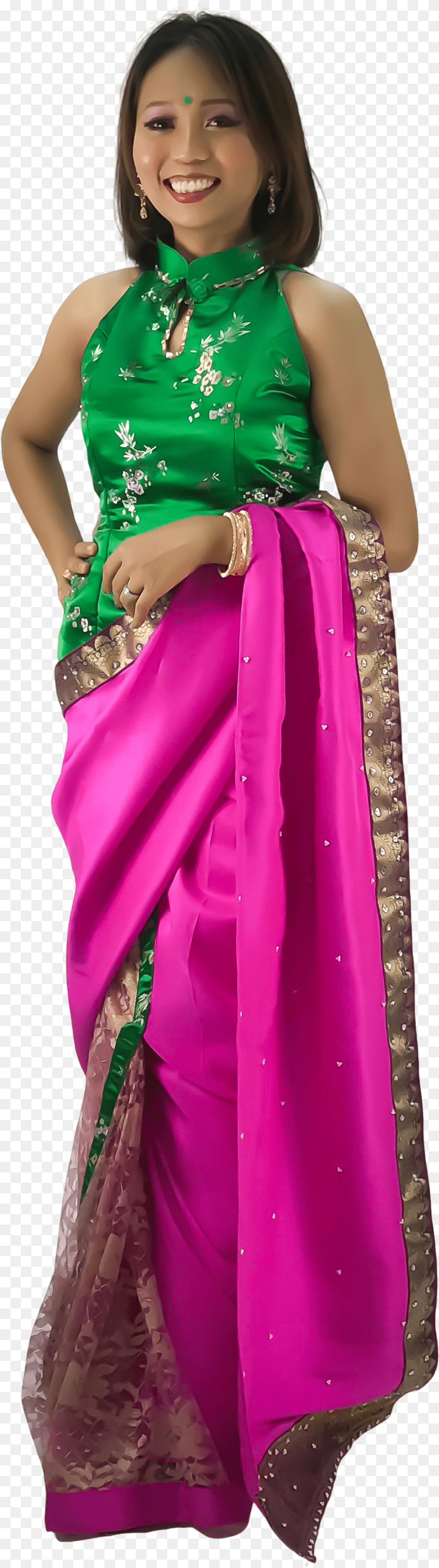 Silk, Clothing, Dress, Adult, Female PNG